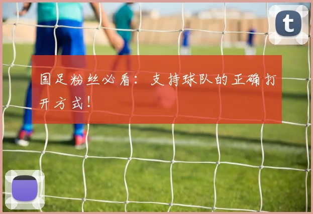 国足粉丝必看：支持球队的正确打开方式！